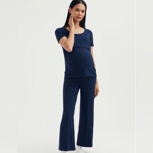 Ultimate Maternity Bundle | Carry Lounge Set, Old Navy Vest & Boy Mom Sweatshirt